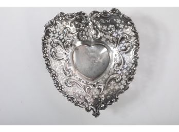 Vintage Sterling Silver Gorham Heart Dish