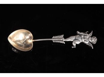 Antique Sterling Silver Cupid Teaspoon