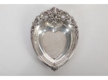 Sterling Silver Vintage Heart Shaped Dish