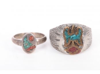 Pair Of Native American Rings