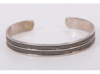 Sterling Silver Ladies Cuff Bracelet