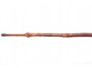 Late 1800 Early 1900 Hnd Carved Top To Bottom Bent Wood Walking Stick