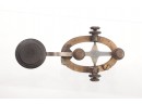 Late 1800 G.N.W. (Great North West) Telegraph Co. 'Land Line' Hand Telegraph Key With Mounting 'Legs'