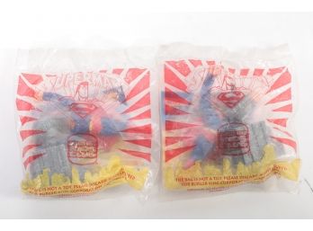 2pc Superman Daily Planet Burger King Toys
