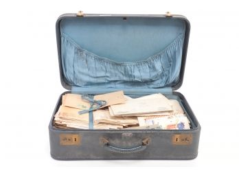 Suitcase Filled Single Estate Envelopes (Some With Correspondence) Late 1800 Throug 1960's - Most Early 1900's