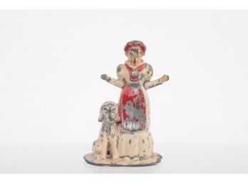 1930's Tommy Toy White Metal 'Old Mother Hubbard' Figure