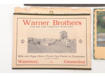 Grouping Waterbury CT Calendars - Brookside Dairy With 1 Warner Brothers
