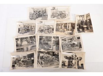 12pc Lot Vintage Machine Photographs