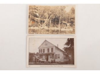 Vintage Vintage Pair Of West Goshen, CT Post Cards