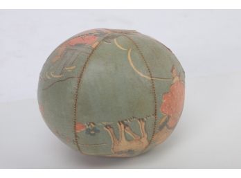 Late 1800 Early 1900 Hand Stitched Leather Child's Ball