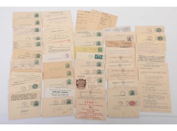 Lot Late 1800 Early 1900 Advertising / Notification Postcards