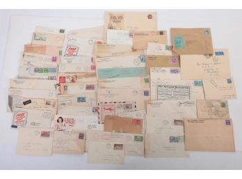 Lot Misc Envelopes Some With Correspondence