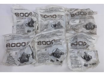 6 Moldex 8000 Series Facepiece Half Mask Respirator - New