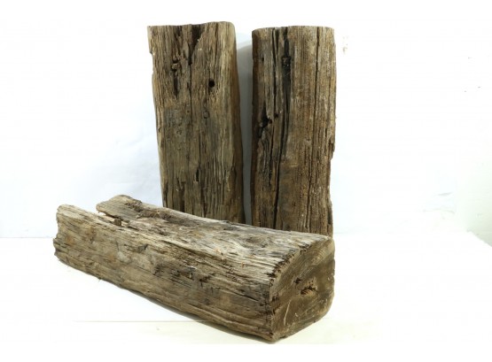 3 Large Pieces Of Drift Wood Great For Outdoor Decoration