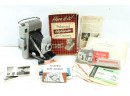 Vintage Polaroid Land Camera In Original Box With Paperwork