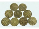 Group Of 18 Brass Brothel Tokens