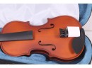 Mendini By Cecilio Violin For Kids & Adults, Varnish, 4/4 MV300 Satin Antique
