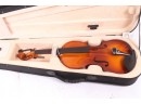 Pair Of Violins By Cecilio 1 Electric & 1 Full Size Both Have Broken Necks..for Repair