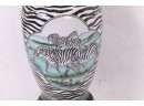 Vintage Zebra Table Lamp