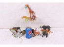 Group Of Hard Plastic Animal Toys