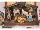 Vintage Hand Painted Nativity Scene Made In Italy