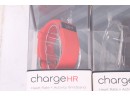 Pair Of Fitbit Charge HR Heart Rate Fitness Activity Sleep Tracker Wristband Red & Black NEW