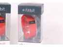Pair Of Red Fitbit Charge HR Heart Rate Fitness Activity Sleep Tracker Wristband New