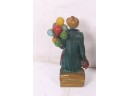 Vintage 1930s Chalkware Balloon Seller & Balloon Man