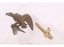 Vintage Brass Squirrel Nut Cracker & Eagle Figurine