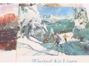 Vintage 1969 United Airlines Calender Artist Fran Wagner