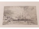 Group Of 3 Lithographs By Artists Constible-Brighton Beach, Turner-Landscape & Homer-Wreck Of The Iron Cross