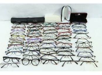 Large Group Of Designer Frames Clear Lens  Includes Sperry, Ann Taylor, Tlo, Champion Etc