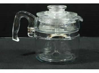 Vintage Pyrex Clear Glass Coffee Pot