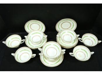 Group Of Vintage Tea Cups And Saucers By Mintons England
