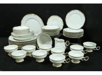 Set Of Vintage Mikasa Venice Fine China Plates Teacups Etc