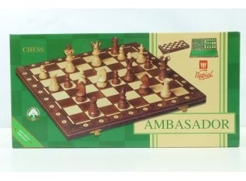 Wegiel Handmade European Ambassador Chess Set New
