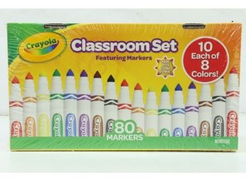 Crayola Classroom Set Broad Line Art Markers, Teacher Supplies, 80 Count