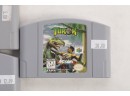 Lot Of 5 Nintendo 64 N64 Games Dark Rift Turok Chopper Attack NBA NFL 98