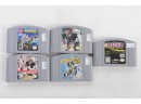 Lot Of 5 Nintendo 64 N64 Games Lego Racer Excitebike 64 Rush NHL 98 NFL 2000