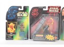 Lot Of 4 Star Wars Figures Yoda Princess Leia And Luke Royal Guard Darth Maul Sealed