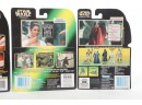 Lot Of 4 Star Wars Figures Yoda Princess Leia And Luke Royal Guard Darth Maul Sealed