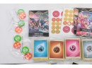 Pokemon Lot Of Manuals Dice Tokens Energy Cards