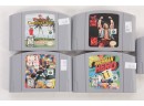 Lot Of 5 Nintendo 64 N64 Games Bomberman Hero Excitebike 64 WWF War Zone NFL 98 Waialae