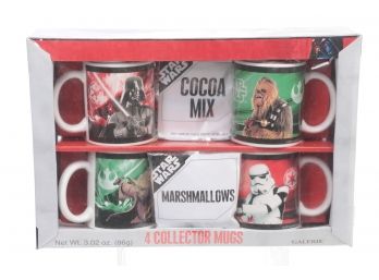 Star Wars 4 Collector Mugs 2007 By Galerie. There Is A Rip In The Plastic In The Upper Right.