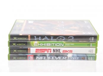 Lot Of 4 X-box Games Including Halo 2