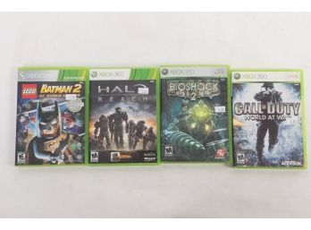 Lot Of 4 X-box 360 Games Including Halo