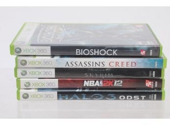 Lot Of 5 X-box 360 Games Including Bioshock