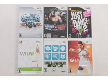 Lot Of 6 Wii Games Including WWF