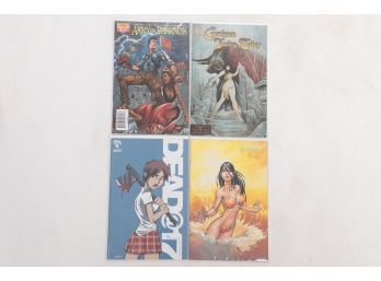Lot Of 4 Comic Books Dead @ 17 1 Fathom 0 Grimm Fairy Tales 13 Army Of Darkness 12