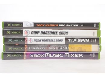 Lot Of 5 X-box Games Including Rainbow 6